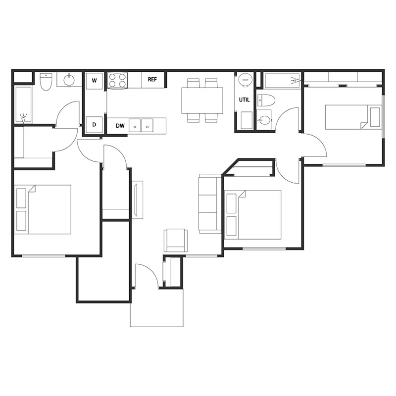 Floor Plans Kalamazoo Village Kalamazoo, MI